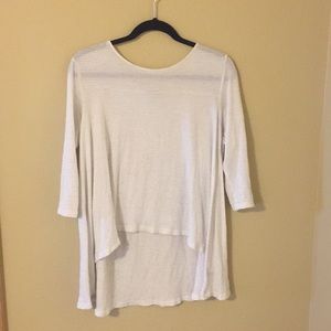 White hi-lo top